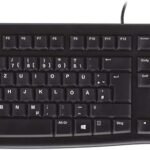 Logitech K120 Wired Keyboard, QWERTY Italian Layout - Black